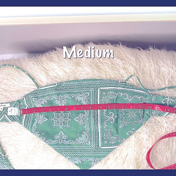 Printed Paisley Scarf Top, M, L - Picture 10 of 12